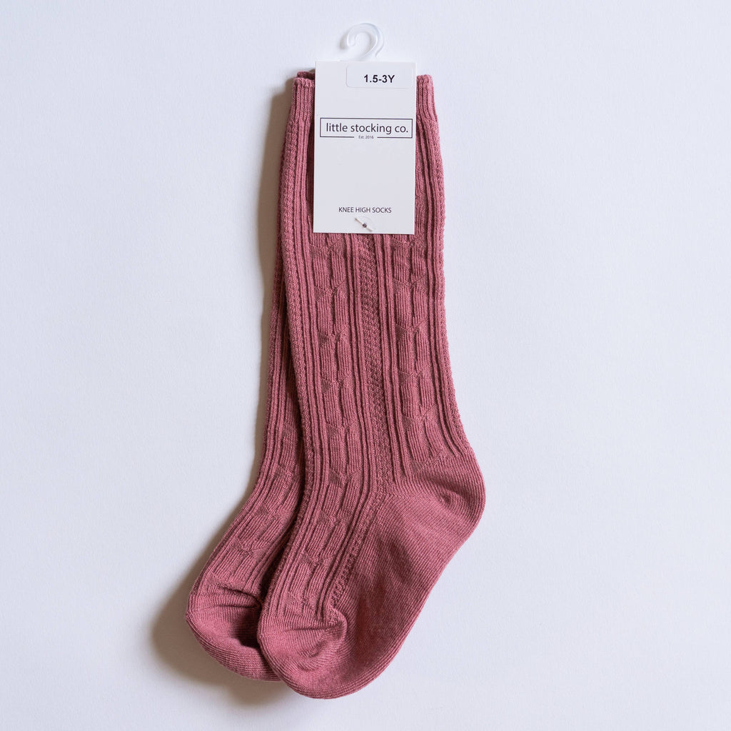 Little Stocking Co. - Mauve Knee High Socks