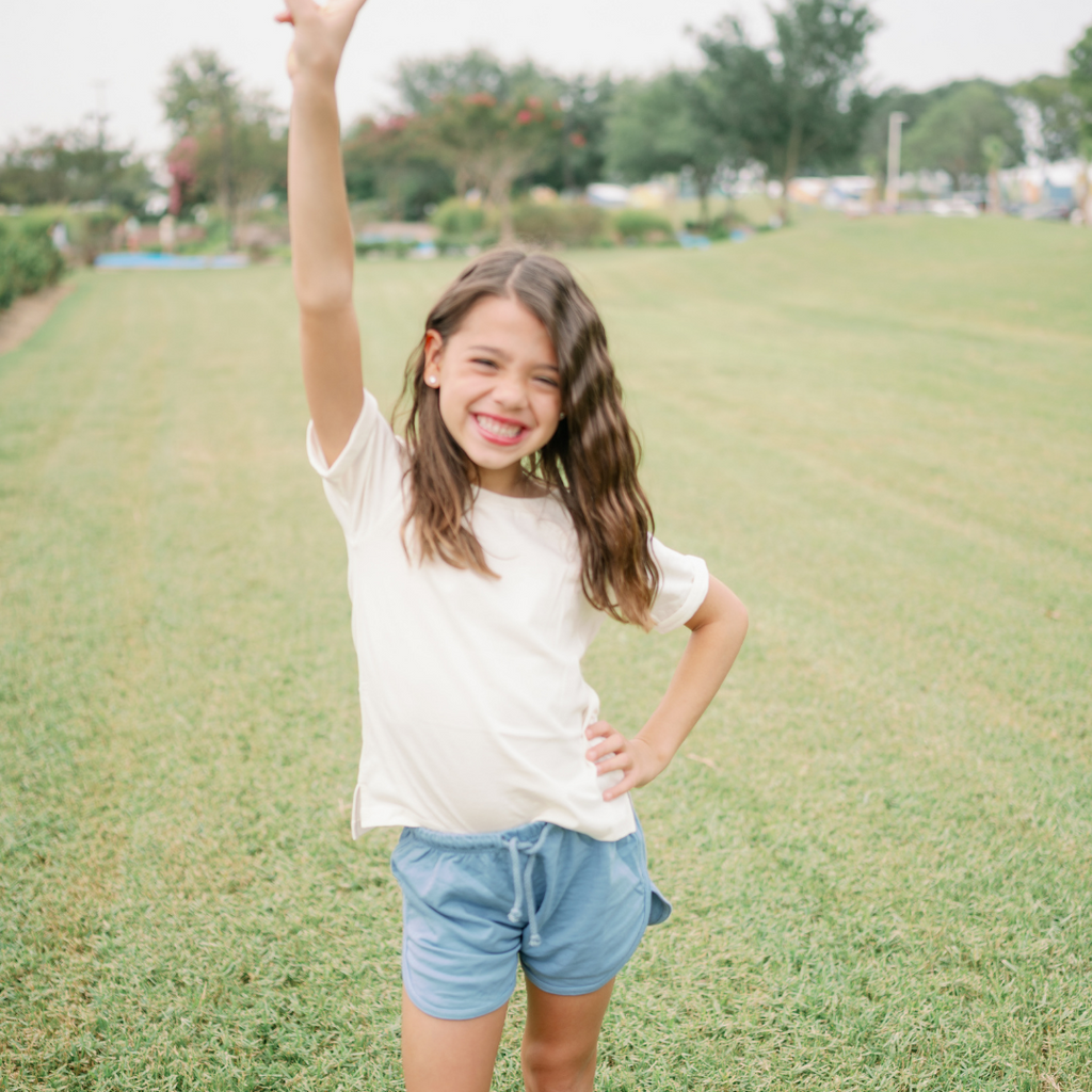 Maong faded best sale shorts