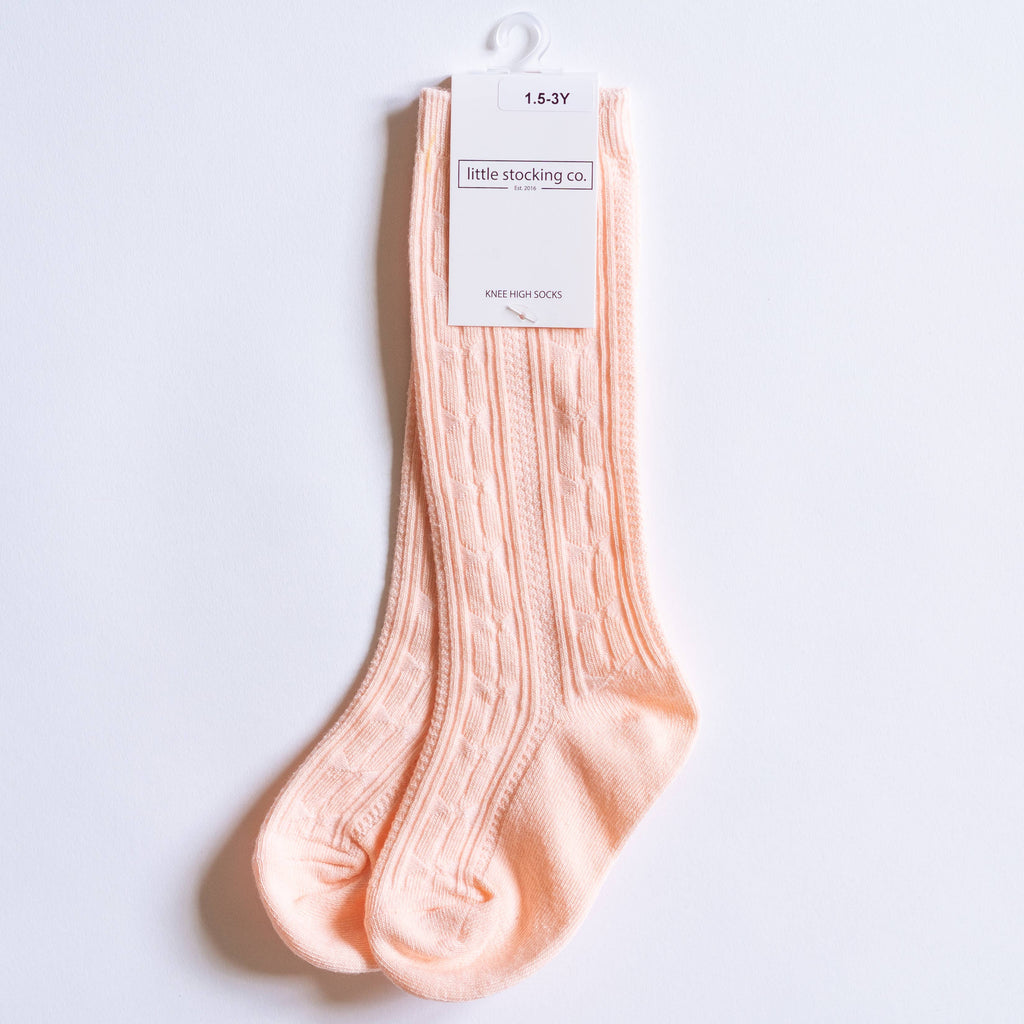 Little Stocking Co. - Peach Blossom Knee High Socks