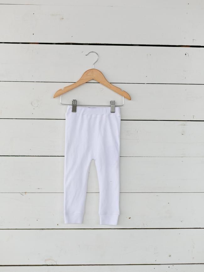 Modern Burlap- Baby + Child Organic Cozy Pant - White 0-6M, and 6-12M, and 12-18M and 18-24M