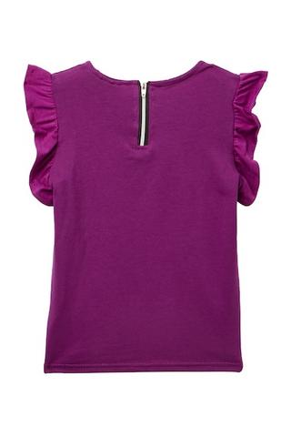Young and Free Apparel - Plum Flutter Sleeve Shirt Size 2T, 3T
