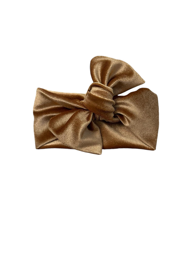 Emma Grace Shoppe Handmade Bow Knot - Caramel Velvet