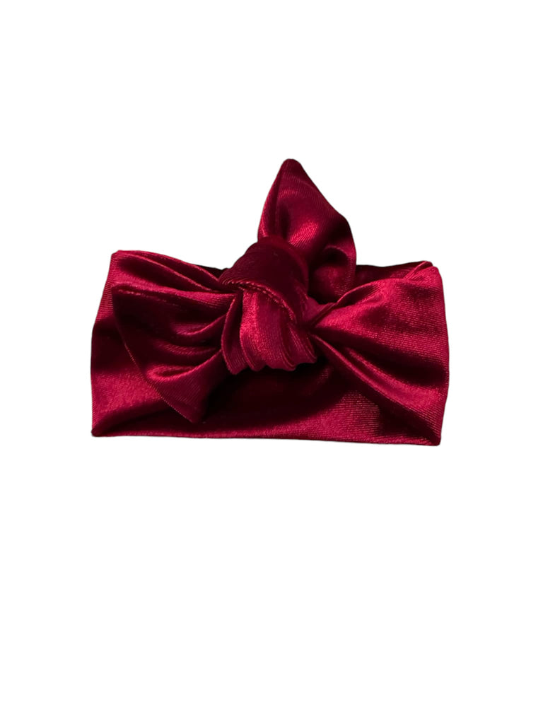 Emma Grace Shoppe Handmade Bow Knot - Cranberry Velvet