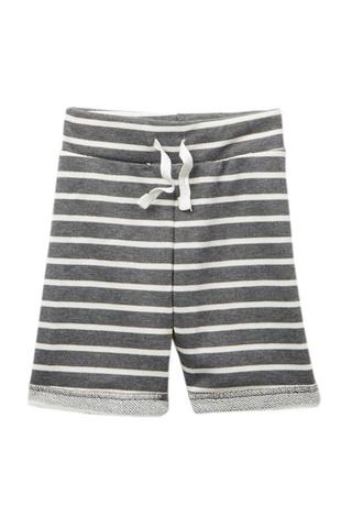 Young and Free Apparel - Grey with White Stripe Boys Short 4T