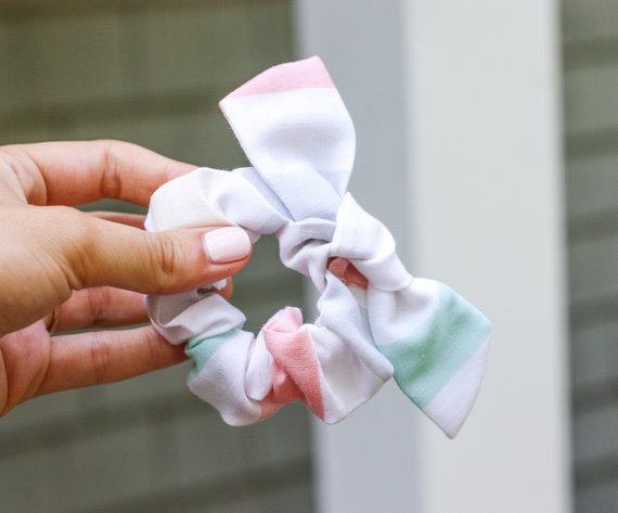 Camryn Girl Handmade - Colorblock Scrunchie Bow