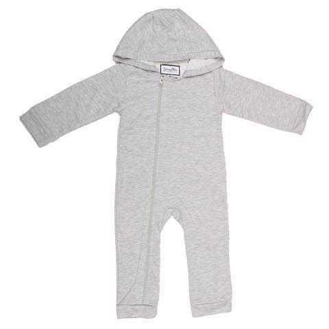 Young and Free Apparel - Cuddlesuit Solid Grey Size 18-24M & 2T