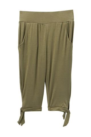 Young and Free Apparel - Tie Capris - Olive Size 5T