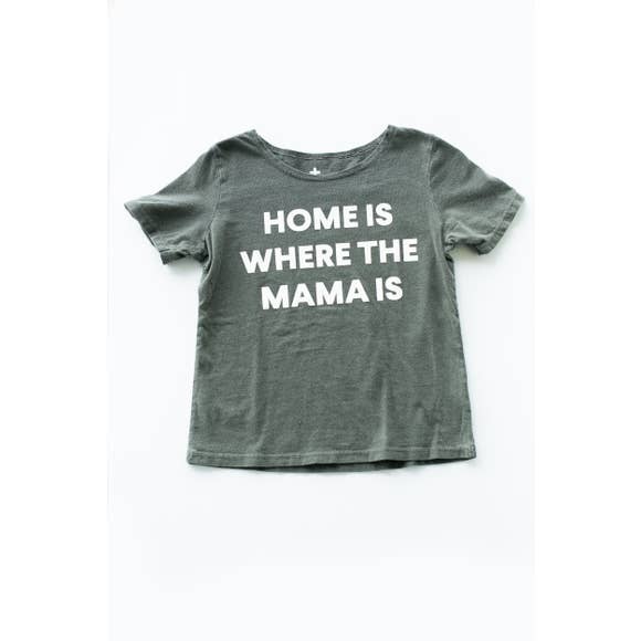 Modern Burlap- Kids Scoop Neck | HOME IS WHERE THE MAMA IS