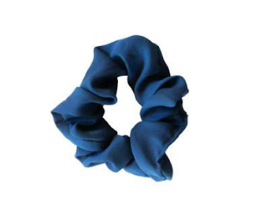 Headbands of Hope - Scrunchie Navy Solid
