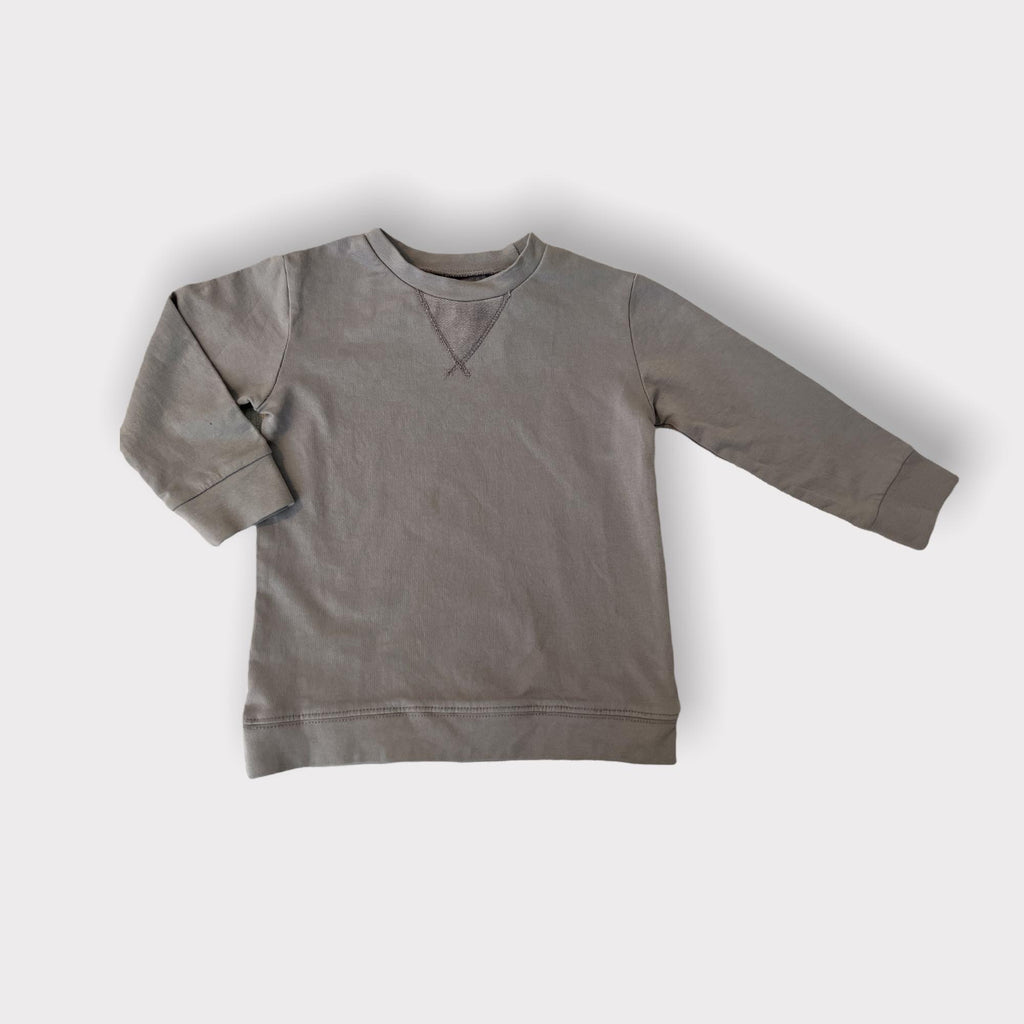 Emma Grace Shoppe Crew Neck Sweatshirt - Neutral Grey