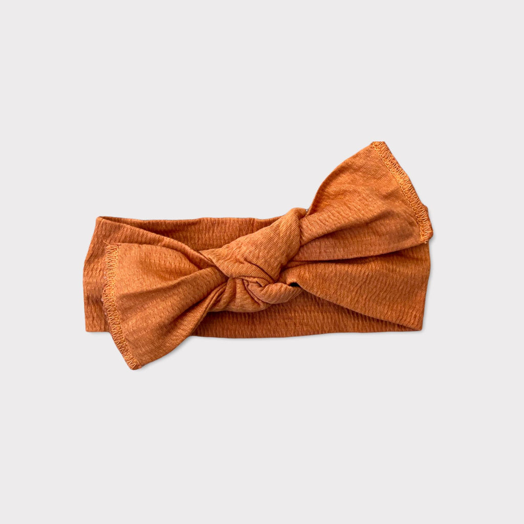 Emma Grace Shoppe  Organic Bow Knot - Rust