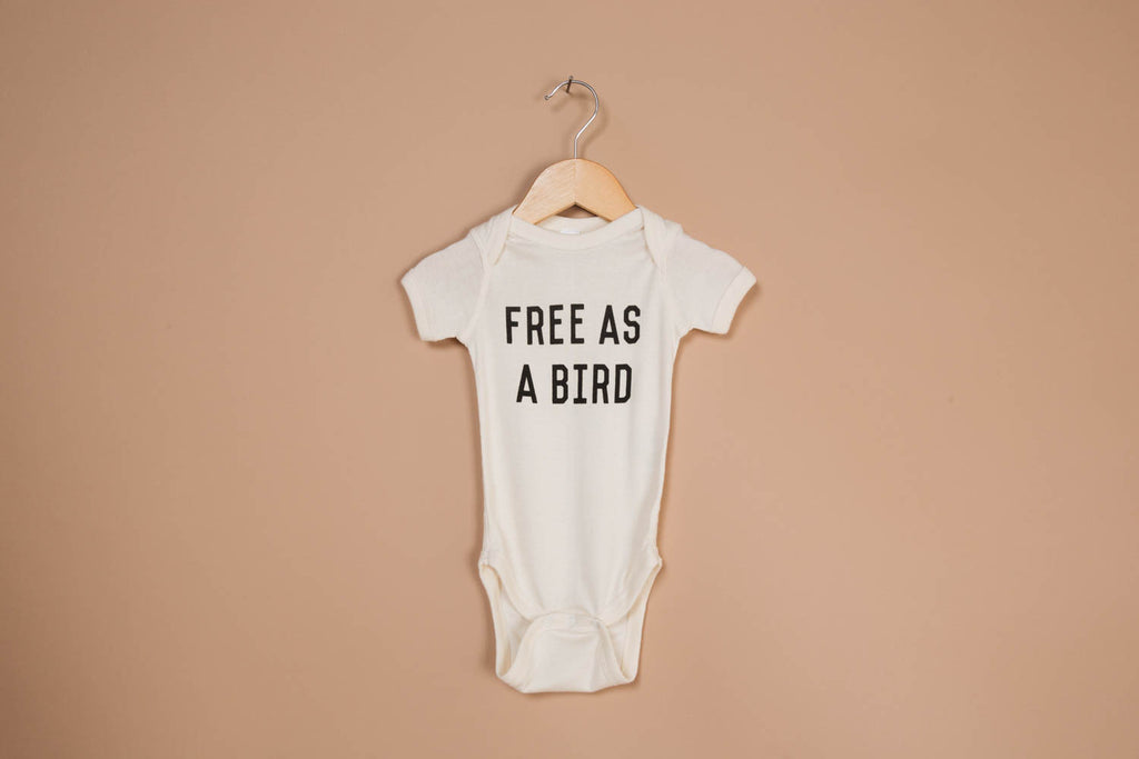 The Bee & The Fox - Free As A Bird (Onesie) Size Newborn, 6M and 12M