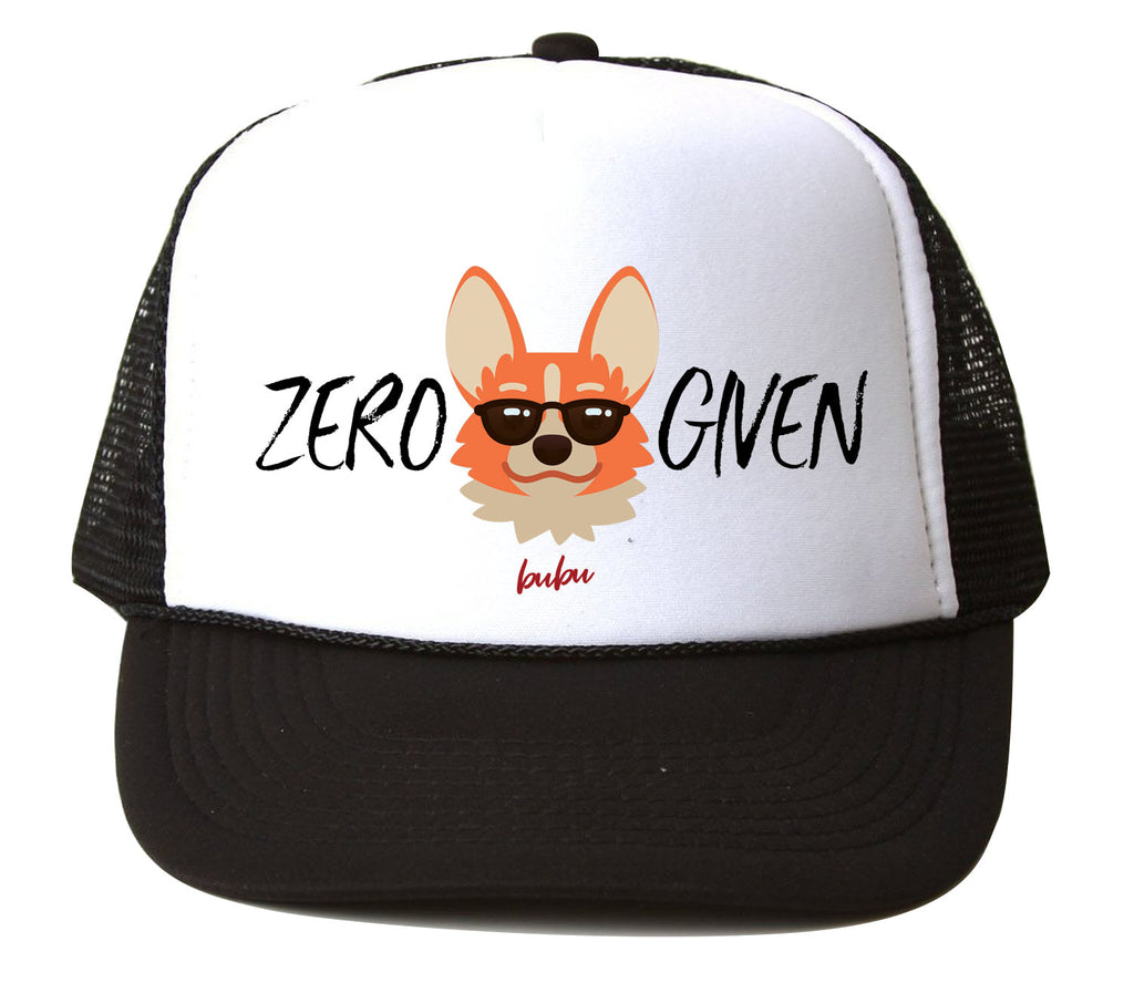 Bubu - Zero Fox Given Black/White Trucker Hat Size Small