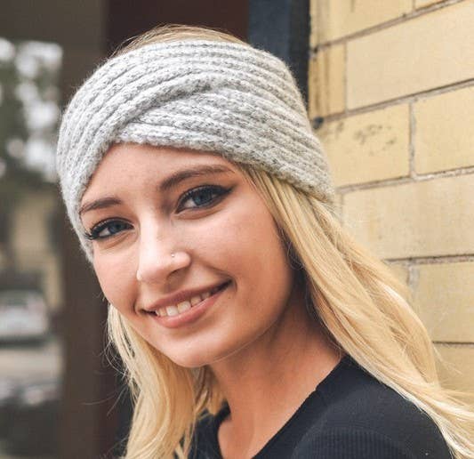 Leto Accessories - Cross Over Knit Headband