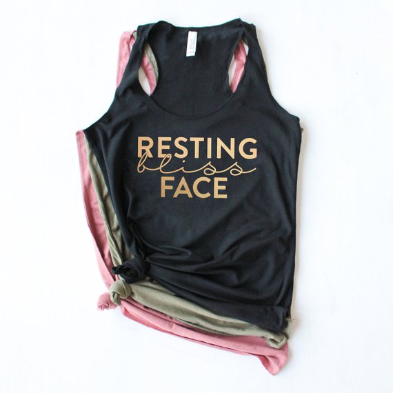 Overtype - Resting Bliss Face Yoga Tank - Black