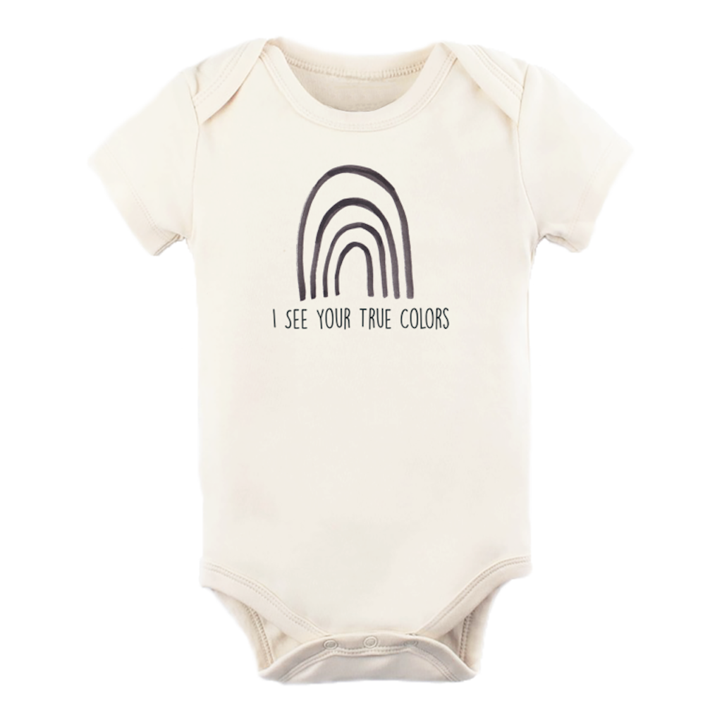 Tenth & Pine - I See Your True Colors Short Sleeve Bodysuit Sizes 3-6M and 12-18M