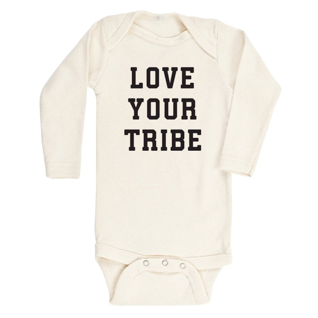 Tenth & Pine - Love Your Tribe Long Sleeve Onesie Sizes 6-12M, 12-18M