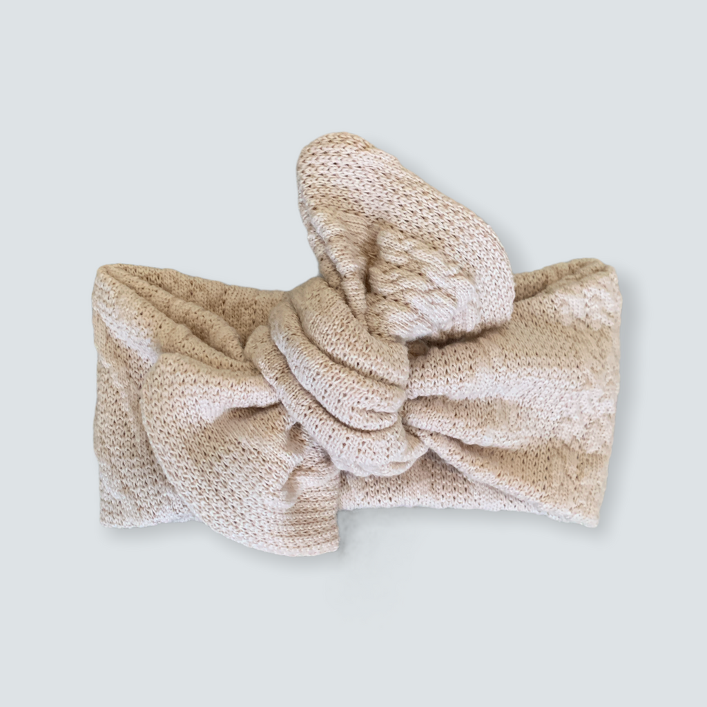 Emma Grace Shoppe Handmade Bow knot - Cream Sweater