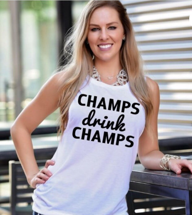 Champs Drink Champs Box Tank (Flowy) Sizes S and M
