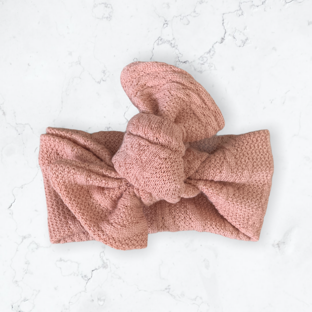 Emma Grace Shoppe Handmade Bow knot - Mauve Sweater