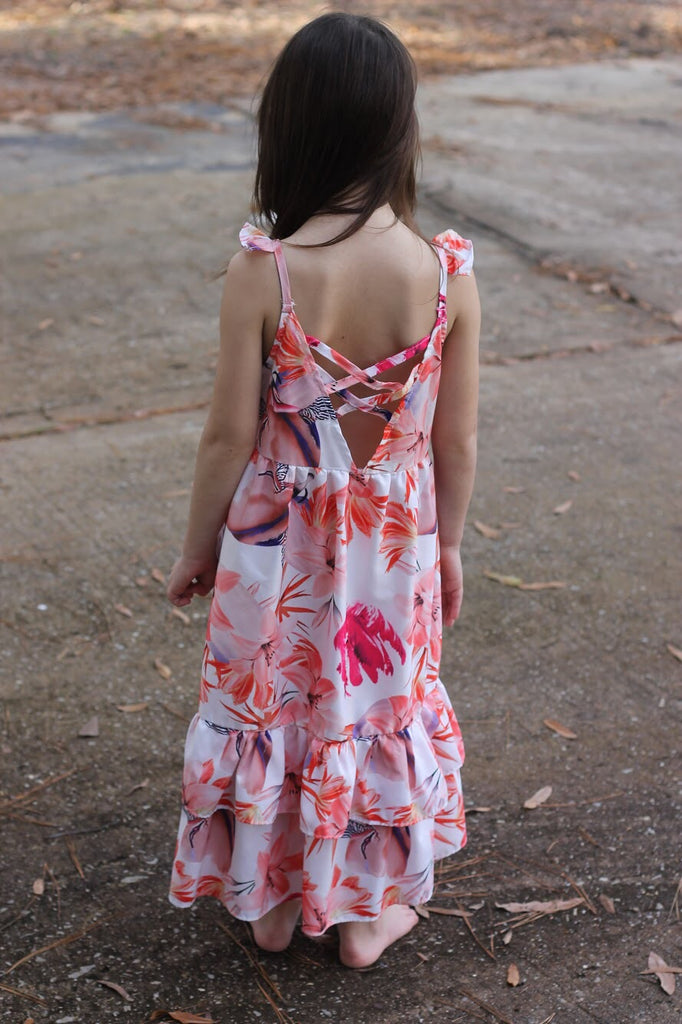 Boho Floral Maxi Dress Size 3T